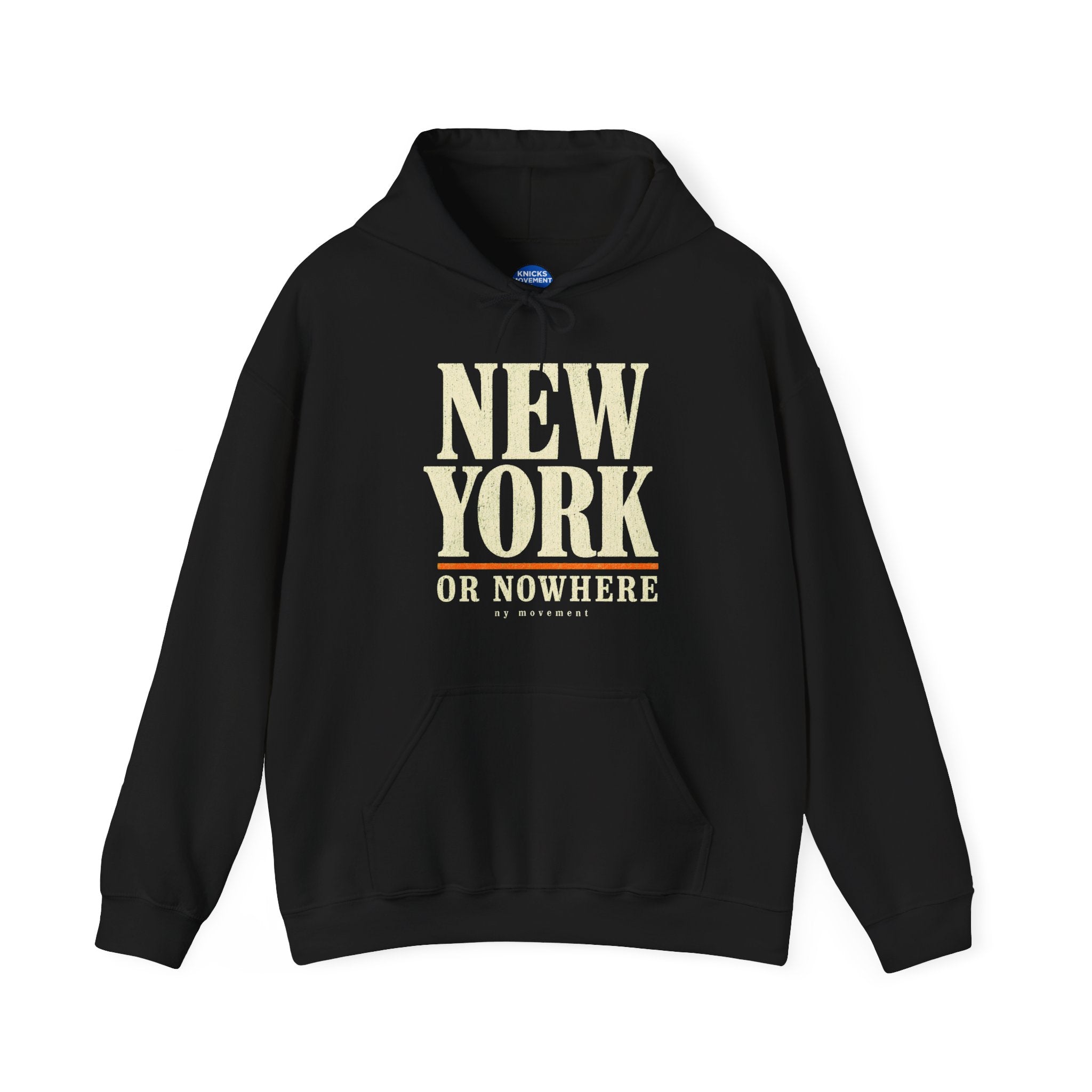 New York or Nowhere vintage hoodie in black