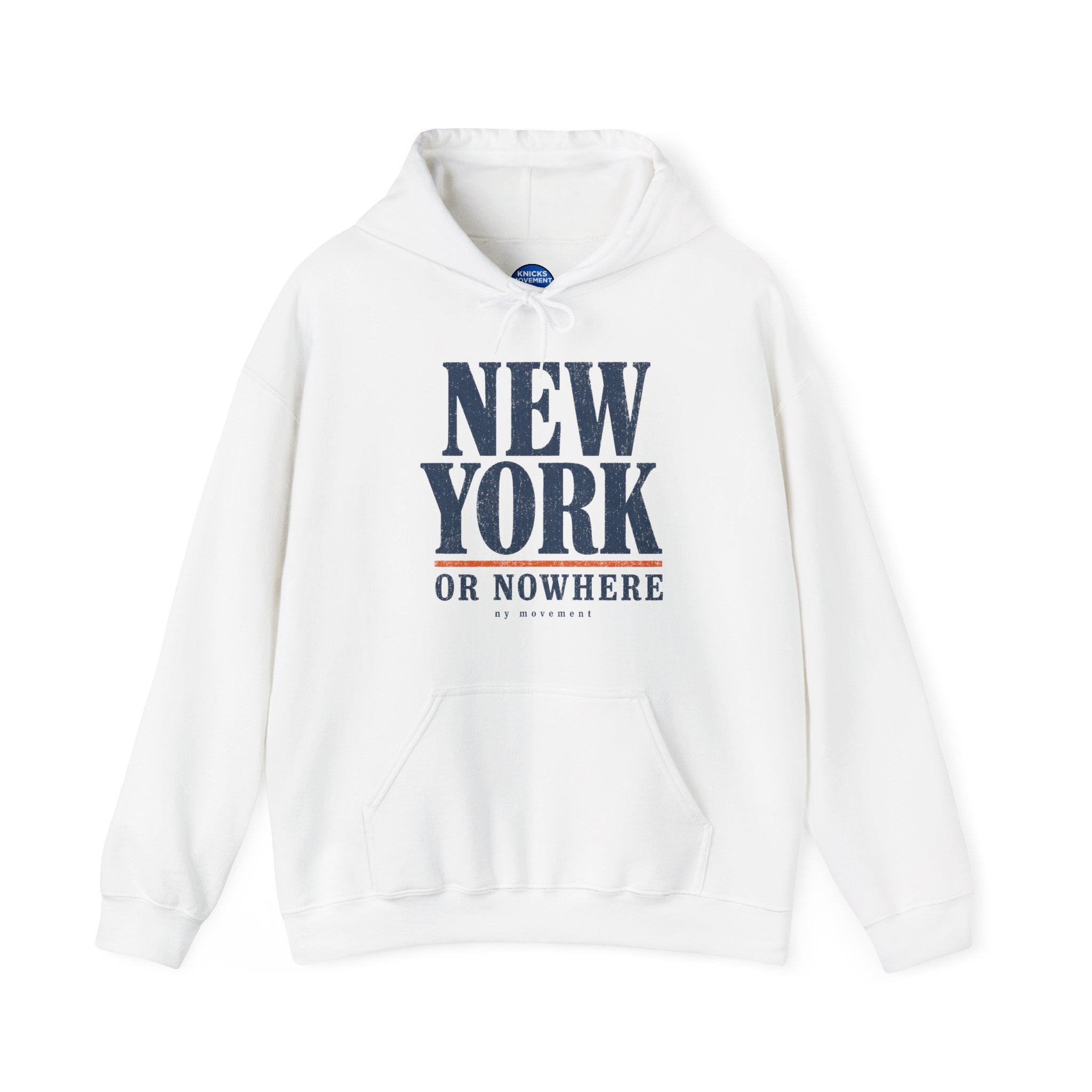 New York or Nowhere vintage hoodie in white