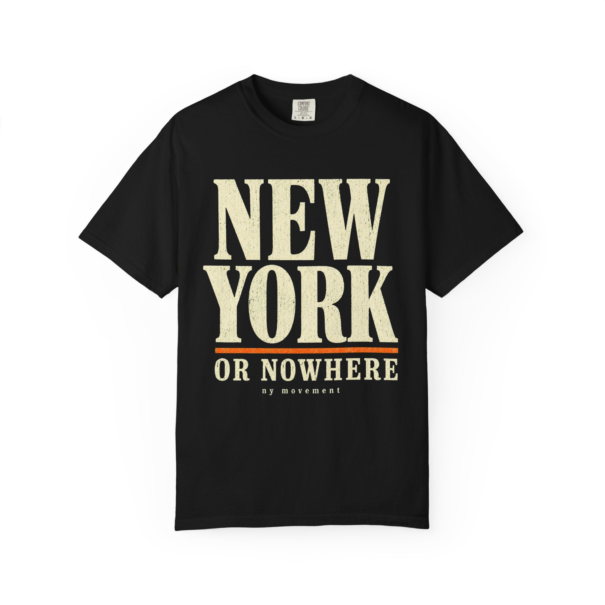 New York or Nowhere vintage T-shirt in black